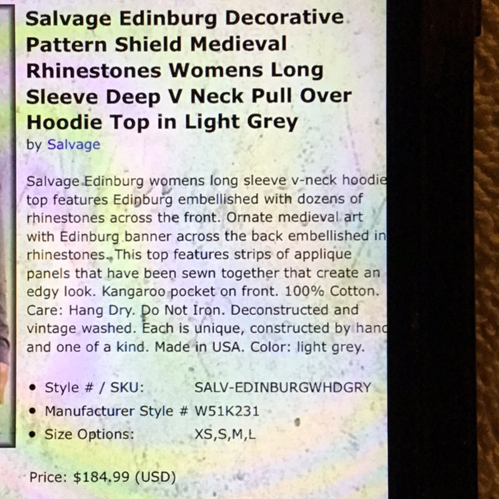 Salvage Long Sleeve EUC!!! - Picture 2 of 2